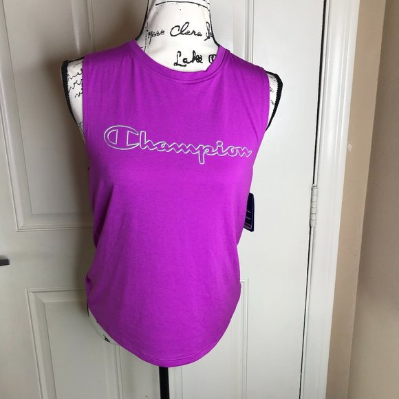 Champion Tops - NWT Champion Womens Sleeveless Sport Muscle Tee T-Shirt Purple ~ Size S